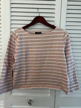 J. Crew pink boatneck shirt